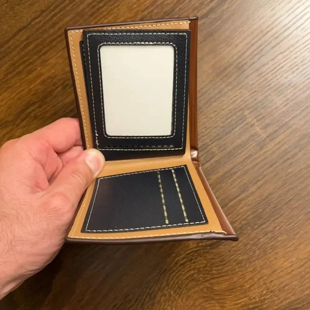 Retro Men's PU Leather Wallet - Perfect for Money and Credit Cards - Coffee